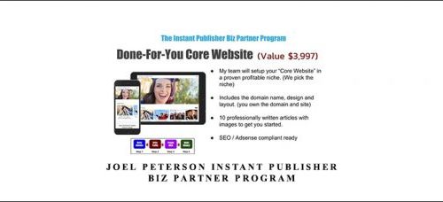 Joel Peterson – The Instant Publisher Biz Partner Program