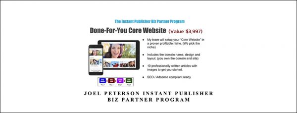 Joel Peterson – The Instant Publisher Biz Partner Program