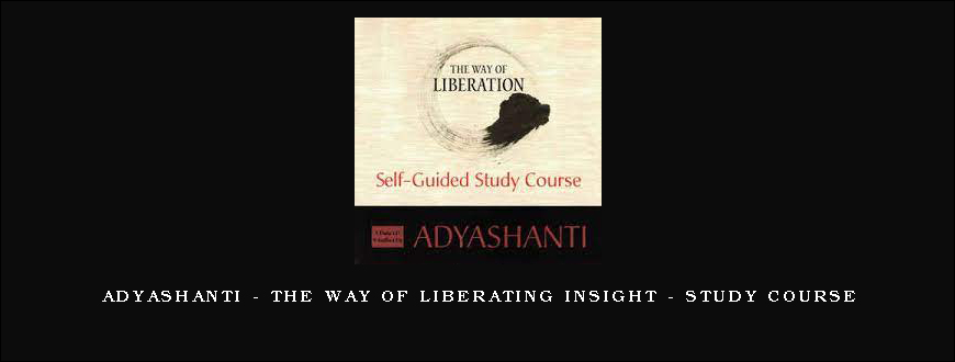 Adyashanti – The way of Liberating Insight – Study Course