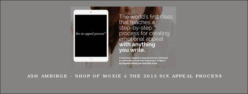 Ash Ambirge – Shop of Moxie – The 2015 Six Appeal Process