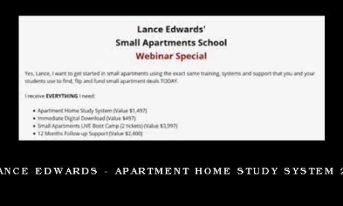 Lance Edwards – Apartment Home Study System 2.0