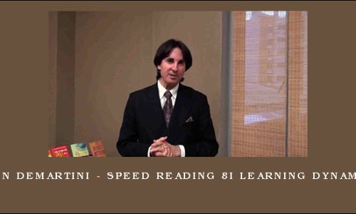 John Demartini – Speed Reading 8i Learning Dynamics