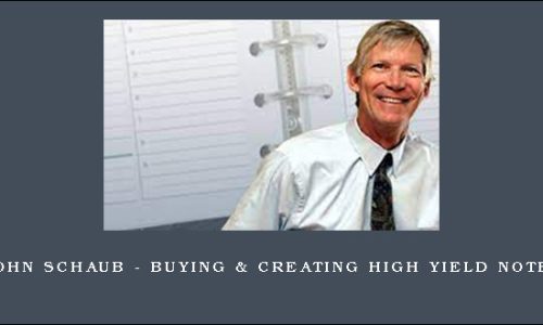 John Schaub – Buying & Creating High Yield Notes