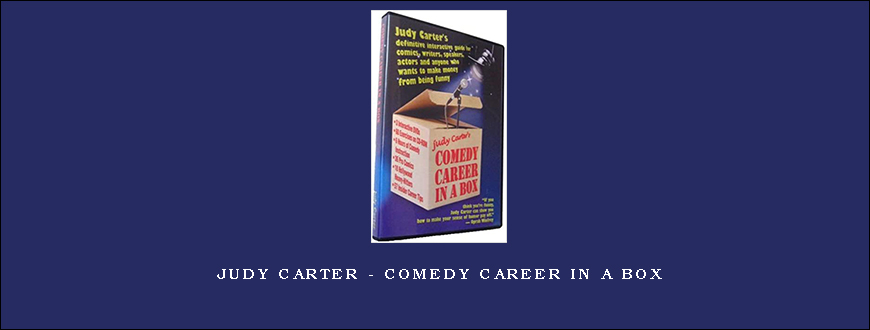Judy Carter – Comedy Career in a Box