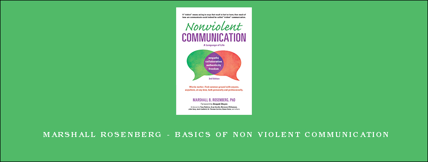 Marshall Rosenberg – Basics of Non Violent Communication