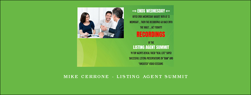 Mike Cerrone – Listing Agent Summit