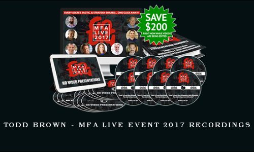 Todd Brown – MFA Live Event 2017 Recordings