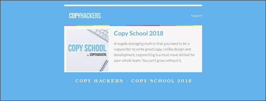 Copy Hackers – Copy School 2018