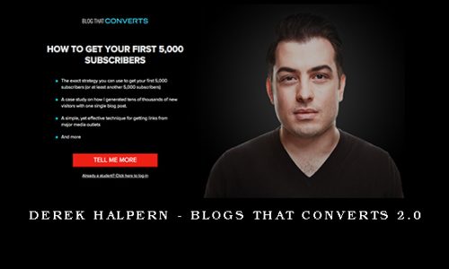 Derek Halpern – Blogs That Converts 2.0