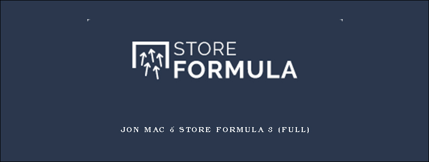 Jon Mac – Store Formula 3 (full)