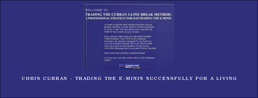 Chris Curran – Trading The E-Minis Successfully for a Living