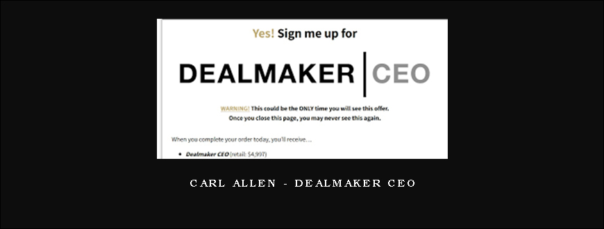 Carl Allen – Dealmaker CEO