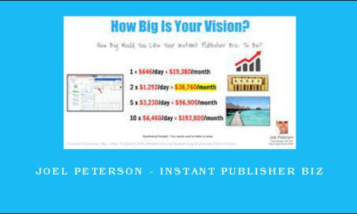 Joel Peterson – Instant Publisher Biz