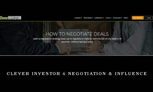 Clever Investor – Negotiation & Influence