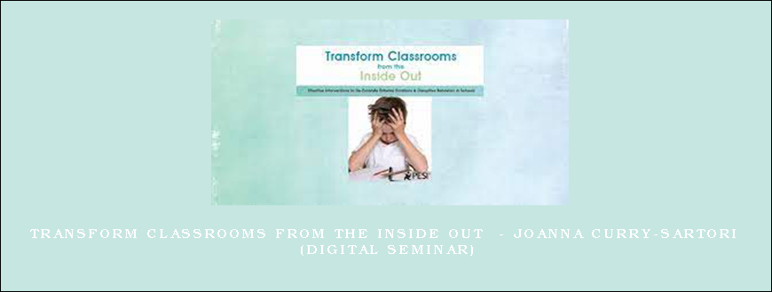 Transform Classrooms from the Inside Out – JOANNA CURRY-SARTORI (Digital Seminar)