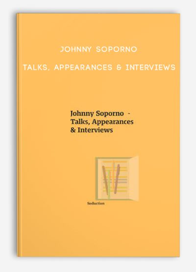 Johnny Soporno – Talks, Appearances & Interviews