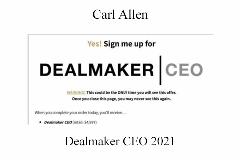 Dealmaker CEO 2021 by Carl Allen